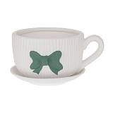 ΚΕΡΑΜΙΚΟ ΚΑΣΠΩ ΦΛΥΤΖΑΝΙ ΜΕ ΠΡΑΣΙΝΟ ΦΙΟΓΚΟ 20Χ15,5Χ11ΕΚ