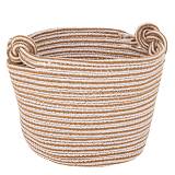 ΚΡΕΜ ΔΙΧΡΩΜΟ ΥΦΑΣΜΑΤΙΝΟ ΚΑΛΑΘΙ Φ18Χ18ΕΚ