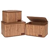 ΣΕΤ 3 ΜΠΑΜΠΟΥ ΑΠΟΘΗΚΕΥΤΙΚΟ ΚΑΛΑΘΙ ΜΕ ΚΑΠΑΚΙ 36Χ27Χ22 33Χ23Χ20 28Χ20Χ18ΕΚ