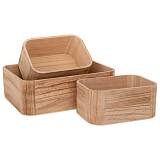 ΣΕΤ 3 ΞΥΛΙΝΟ ΚΑΦΑΣΙ 36Χ26Χ12 24Χ17Χ11ΕΚ