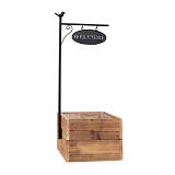 ΞΥΛΙΝΟ ΚΑΣΠΩ WELCOME 26X21X65CM