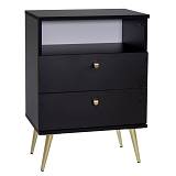 ΚΟΜΟΔΙΝΟ STOLIK ΜΑΥΡΟ 50Χ34Χ69ΕΚ