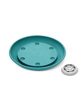 Πιάτο με 6 ρόδες Φ.30εκ.TURQUOISE/TYPKΟΥΑΖ