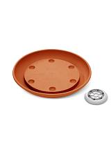 Πιάτο με 6 ρόδες Φ.35εκ. TERRACOTTA