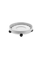 Πιάτο με ρόδες 30εκ. λευκό