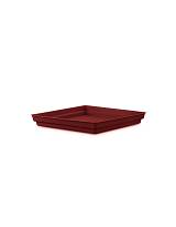 Πιάτο τετρ.26Χ26Χ3.6 εκ. DARK RED/MΠOPNTΩ