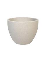 Γλάστρα πλαστ.BOWL LEATHER stone Φ80X60