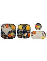 Πιατέλες μεταλ.set/3 "CITRUS ZEST"