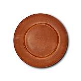 Πιάτο φρούτου πορσελάνινο καφέ "Alexandra" 19cm