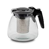 Τσαγιέρα γυάλινη "Misty" με ανοξείδωτο φίλτρο 1100ml