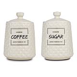 Δοχεία αποθήκευσης καφέ-ζάχαρη από πορσελάνη "Terrestrial" 800ml