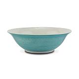 Σαλατιέρα πορσελάνινη γαλάζια "Alexandra" 23cm