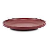 Πιάτο φρούτου stoneware "Soho" μπορντώ 20cm