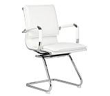 BF3600V Πολυθρόνα Γραφείου Επισκέπτη, Μέταλλο Βάση Χρώμιο - PU Άσπρο Ε-00016930 ΕΟ244,1