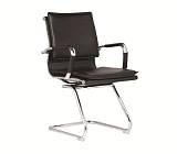 BF3600V Πολυθρόνα Γραφείου Επισκέπτη, Μέταλλο Βάση Χρώμιο - PU Μαύρο Ε-00016931 ΕΟ244
