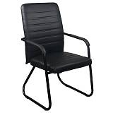 COLLET Πολυθρόνα Γραφείου Επισκέπτη Μέταλλο Μαύρο, Pu Μαύρο Ε-00023961 ΕΟ555,6