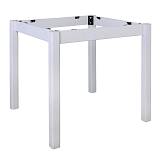 ΚΑΦΕΝΕΙΟΥ Βάση Τραπεζιού Οξιά Λυόμενη για Επιφάνεια 80x80cm, Βαφή Εμποτισμού Λάκα Άσπρο Ρ-00006940 Ρ407,Ε8