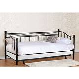 MARIN Set: Daybed με Στρώμα 90x190 + Βοηθητικό Κρεβάτι με Στρώμα 85x185 Μέταλλο Μαύρο Ε-00023059 Ε8043,1S
