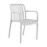 MODA Πολυθρόνα Στοιβαζόμενη PP - UV Protection Απόχρωση Άσπρο Ε-00025200 Ε3800,10