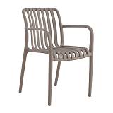 MODA Πολυθρόνα Στοιβαζόμενη PP - UV Protection Απόχρωση Mocha Ε-00025203 Ε3800,30