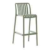 MODA Σκαμπό Bar Στοιβαζόμενο PP - UV Protection, Απόχρωση Πράσινο Ε-00025274 Ε3802,40
