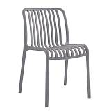 MODA-W Καρέκλα Στοιβαζόμενη, PP - UV Protection, Απόχρωση Γκρι Ε-00025282 Ε3801,2W