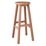 ΟΞΙΑ Σκαμπό BAR Τετράγωνο, Λούστρο Φυσικό Ε-00025309 Ε453,1