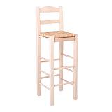 ΣΙΦΝΟΣ Σκαμπό BAR με Πλάτη, Οξιά Εμποτισμός Φυσικό, Κάθισμα Ψάθα Ρ-00025487 Ρ980,Ε1