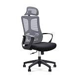 BF8600 Πολυθρόνα Γραφείου Διευθυντή, Mesh Γκρι, Ύφασμα Μαύρο Ε-00026001 ΕΟ619,2