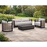 BOSTON Living Set Σαλόνι Καθιστικό Κήπου - Βεράντας Alu Ανθρακί - Μπεζ Ε-00026571 Ε6752,1