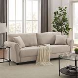 BRITAIN Καναπές 3-θέσιος Σαλονιού - Καθιστικού, Ύφασμα Μπεζ Ε-00026494 Ε9508,1