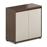 CONCEPT Ντουλάπι Γραφείου Χαμηλό Δίφυλλο, Απόχρωση Καρυδί - Μπεζ Ε-00026636 ΕΟ805,1