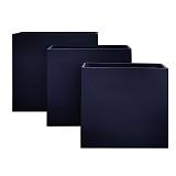 FLOWER POT-13 Set 3 τεμαχίων Απόχρωση Black Ε-00023562 Ε6312,S