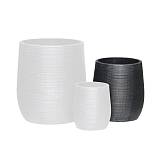 FLOWER POT-16 Φ33x37cm, Cement Απόχρωση Anthracite Ε-00025145 Ε6316,Β