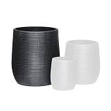 FLOWER POT-16 Φ45x50cm, Cement Απόχρωση Anthracite Ε-00025146 Ε6316,C