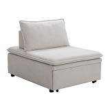 FRANNIE Πολυθρόνα (Καρέκλα) - Κρεβάτι, Σαλονιού-Καθιστικού, Ύφασμα Μπεζ Ε-00026527 Ε9403,2