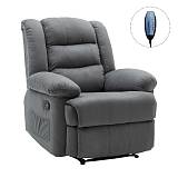 JULIA Massage Πολυθρόνα Relax Σαλονιού - Καθιστικού, Ύφασμα Γκρι Ε-00026385 Ε971,2Μ