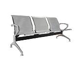 Κάθισμα Αναμονής - Υποδοχής 3 Θέσεων, Μέταλλο Χρώμιο Mesh Γκρι Ε-00015104 Ε503,01