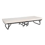 SPAN Κρεβάτι Πτυσσόμενο Βοηθητικό Μέταλλο Βαφή Μαύρο, Στρώμα 8cm foam Ε-00026403 Ε8021