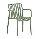 MODA-H Πολυθρόνα Στοιβαζόμενη, PP - UV Protection Απόχρωση Πράσινο Ε-00025280 Ε3800,4Η