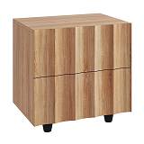 MOTION Κομοδίνο με 2 Συρτάρια, Απόχρωση Φυσικό Ε-00026064 Ε7501,1