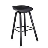 PENT Σκαμπό Bar, Μέταλλο Βαφή Μαύρο, PP Μαύρο Ε-00025211 ΕΜ1531,5