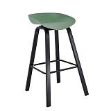 PENT Σκαμπό Bar, Μέταλλο Βαφή Μαύρο, PP Πράσινο Ε-00025212 ΕΜ1531,6