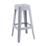 RELIX PP Σκαμπό BAR Στοιβαζόμενο, PP Απόχρωση Γκρι Ε-00026598 Ε51900,4