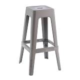 RELIX PP Σκαμπό BAR Στοιβαζόμενο, PP Απόχρωση Sand Beige Ε-00026541 Ε51900,5