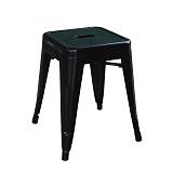 RELIX Σκαμπό Στοιβαζόμενο, Μέταλλο Βαφή Μαύρο Ε-00023481 Ε5195,1W