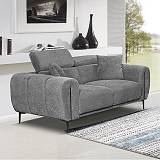 SEVILLE Kαναπές 2Θέσιος Σαλονιού - Καθιστικού, Teddy Ύφασμα Σκούρο Γκρι Ε-00026545 Ε9509,22