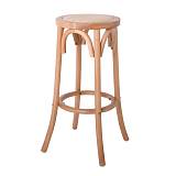 VIENNA Σκαμπό BAR, Ξύλο Οξιά Απόχρωση Φυσικό, Κάθισμα Ψάθα Ε-00022623 Ε7023,3