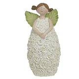 Χριστουγεννιάτικη Φιγούρα Αγγελάκι Λευκή 12x10x21εκ