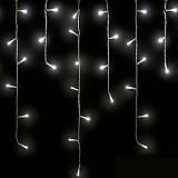 ΛΑΜΠΑΚΙΑ ΧΡΙΣΤΟΥΓΕΝΝΙΑΤΙΚΑ ΒΡΟΧΗ 100 LED ΔΙΑΦΑΝΟ ΚΑΛΩΔΙΟ  ΛΕΥΚΟ ΦΩΣ 180X60CM EUROLAMP
